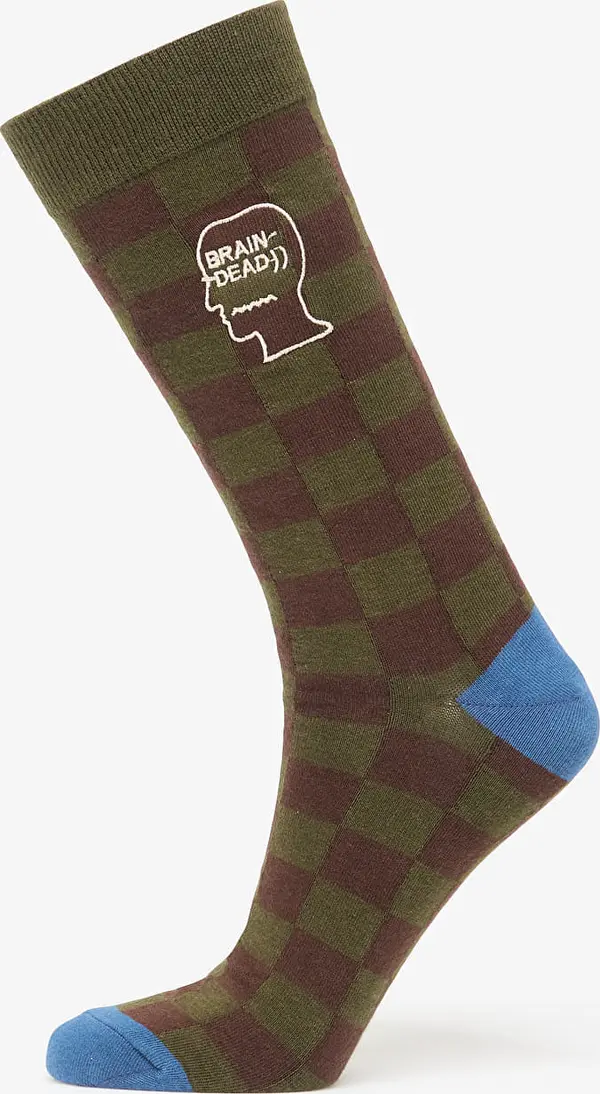 Brain Dead Nogavice Brain Dead Logohead Dress Socks Chckr Universal