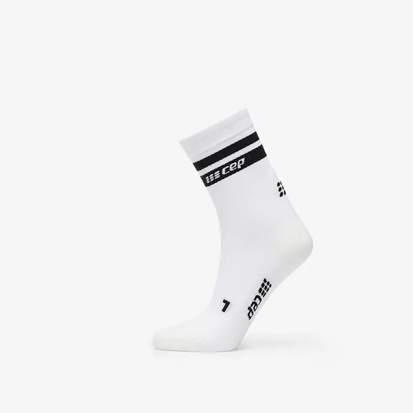 CEP Nogavice CEP 80's Mid Cut Compression Socks White/ Black S
