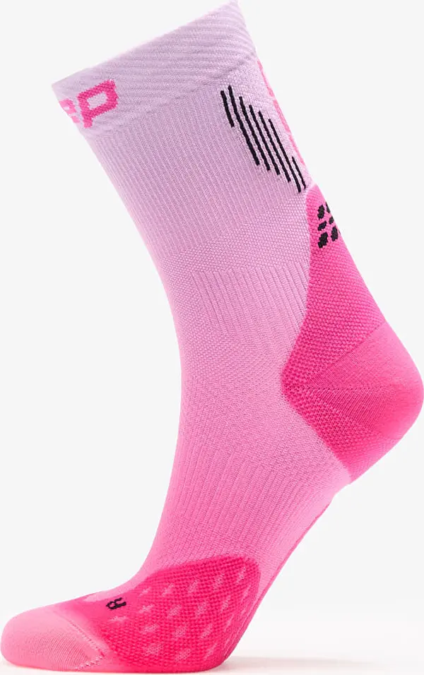 CEP Nogavice CEP Mid Cut Gradient Socks Pink/ Lilac Fade L
