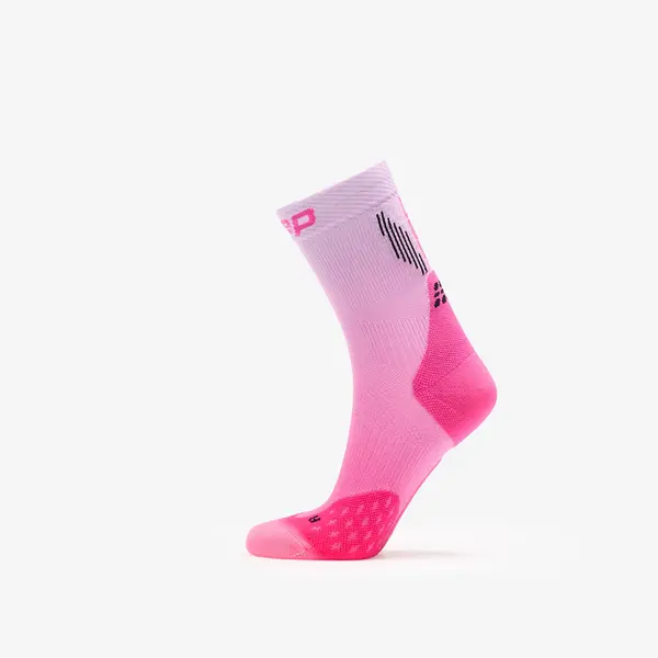 CEP Nogavice CEP Mid Cut Gradient Socks Pink/ Lilac Fade L