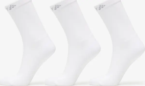 Craft Nogavice Craft Core Dry High Sock 3-Pack White 46-48