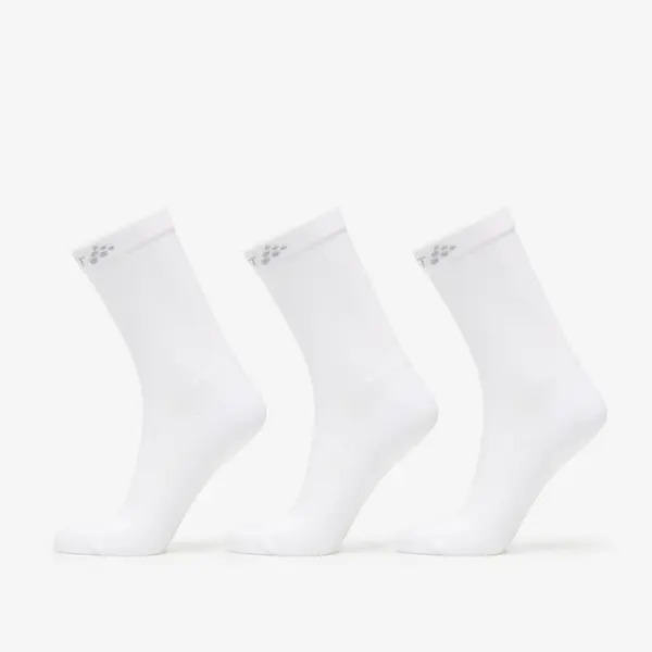 Craft Nogavice Craft Core Dry High Sock 3-Pack White 46-48