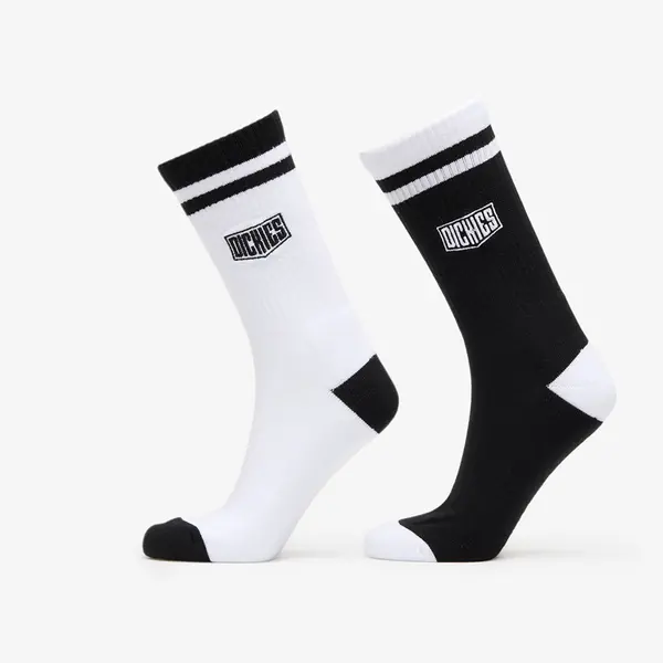 Dickies Nogavice Dickies Philipsburg Socks 2-Pack White/ Black S