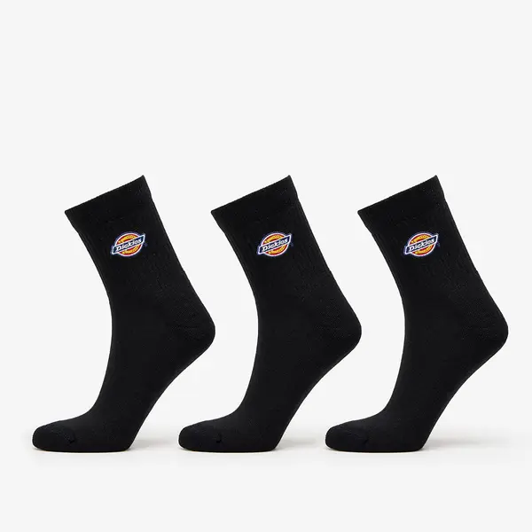 Dickies Nogavice Dickies Valley Grove Mid Socks 3-Pack Black 39-42