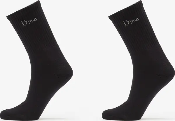 DIME Nogavice Dime Classic Long Socks 2-Pack Black Universal