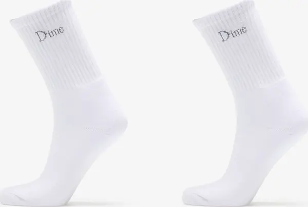 DIME Nogavice Dime Classic Long Socks 2-Pack White Universal