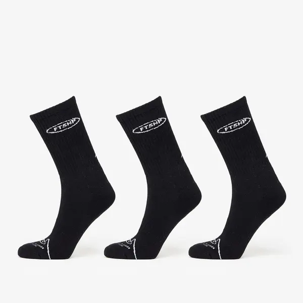 FTSHP Nogavice Footshop Basic But Not Basic Socks 3-Pack Black 36-38