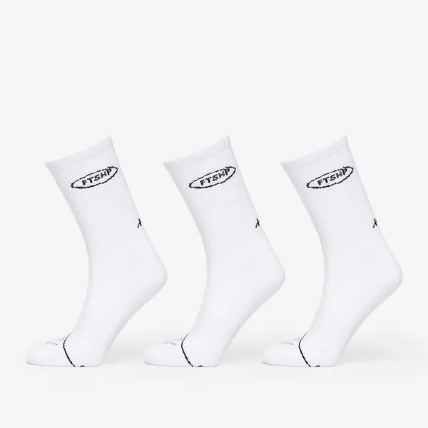 FTSHP Nogavice Footshop Basic But Not Basic Socks 3-Pack White 36-38