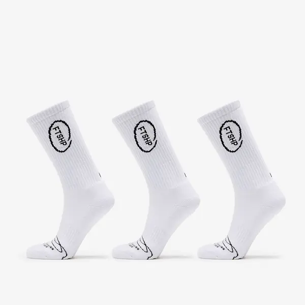 FTSHP Nogavice Footshop High Crew Socks 3-Pack White 39-42
