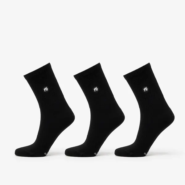 FTSHP Nogavice Footshop Short Socks 3-Pack Black 39-42