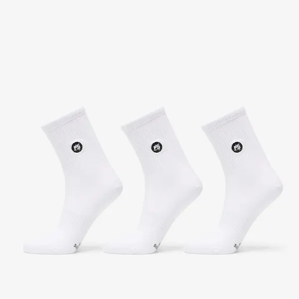 FTSHP Nogavice Footshop Short Socks 3-Pack White 39-42