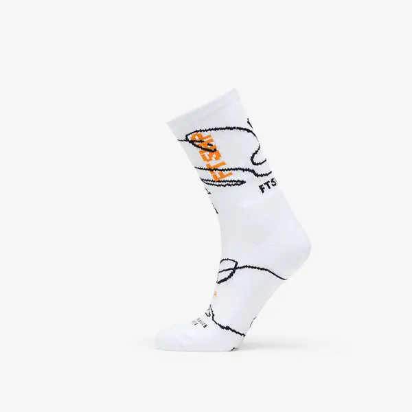 FTSHP Nogavice Footshop The Skateboard Socks White/ Orange 36-38