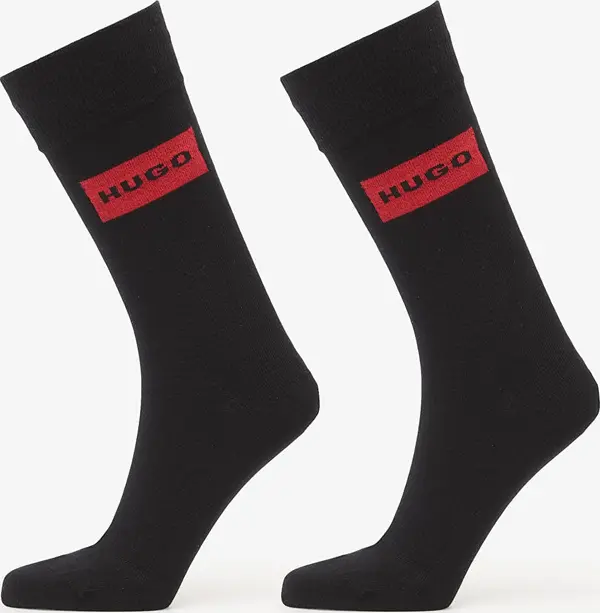 Hugo Boss Nogavice Hugo Boss 2-Pack Rs Red Label Cc Black 40-46