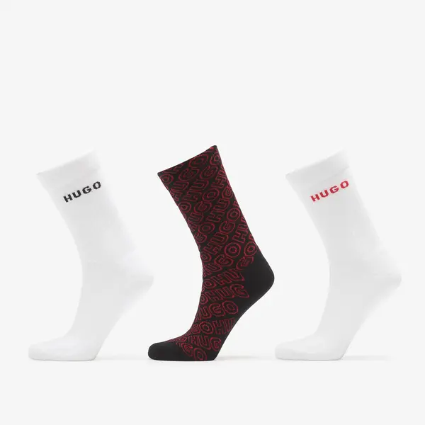 Hugo Boss Nogavice Hugo Boss 3-Pack Qs Logo Aop Cc Multicolor 39-42