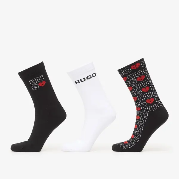 Hugo Boss Nogavice Hugo Boss 3-Pack Qs Valentine Cc Excalibur Grey 43-46