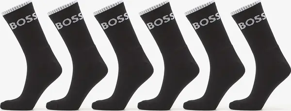 Hugo Boss Nogavice Hugo Boss 6-Pack QS Stripe CC Socks Black 39-42