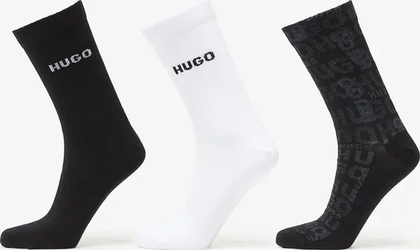 Hugo Boss Nogavice Hugo Boss H-3-Pack Qs Logo Piquet Cc Multicolor 40-46