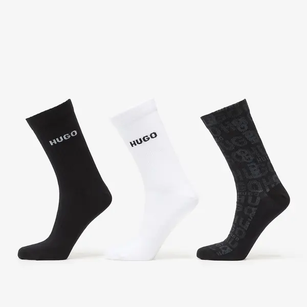 Hugo Boss Nogavice Hugo Boss H-3-Pack Qs Logo Piquet Cc Multicolor 40-46