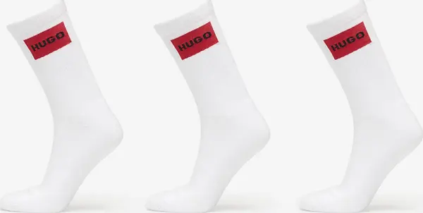 Hugo Boss Nogavice Hugo Boss Men-H-3-Pack Qs Rib Label Cc White 43-46