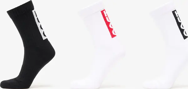 Hugo Boss Nogavice Hugo Boss QS Back Label CC 3-Pack Multicolor 40-46