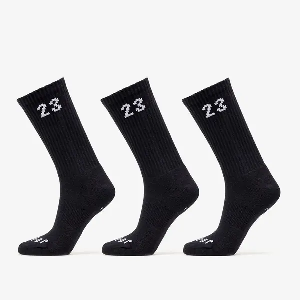 Nike Nogavice Jordan Essentials Crew Socks 3-Pack Black/ White XL