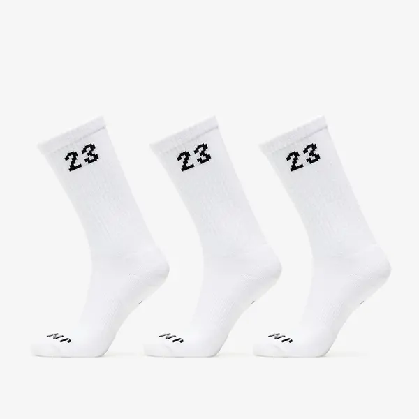 Jordan Nogavice Jordan Essentials Crew Socks 3-Pack White/ Black L