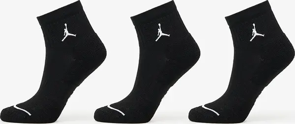 Jordan Nogavice Jordan Everyday Ankle Socks 3-Pack Black/ White M