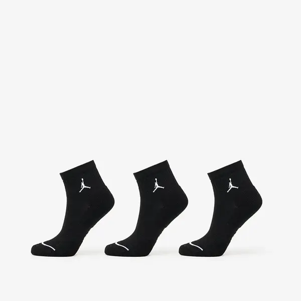 Jordan Nogavice Jordan Everyday Ankle Socks 3-Pack Black/ White XL