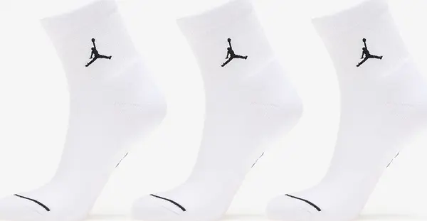 Jordan Nogavice Jordan Everyday Ankle Socks 3-Pack White/ Black XL