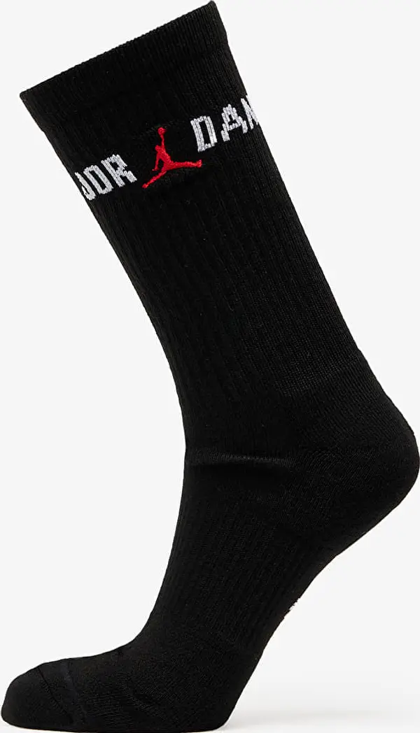 Nike Nogavice Jordan Everyday Crew Sock Black/ White/ University Red M