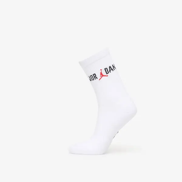 Jordan Nogavice Jordan Everyday Crew Socks 1-Pack White/ Black/ University Red XL