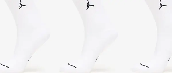 Jordan Nogavice Jordan Everyday Crew Socks 3-Pack White/ Black S