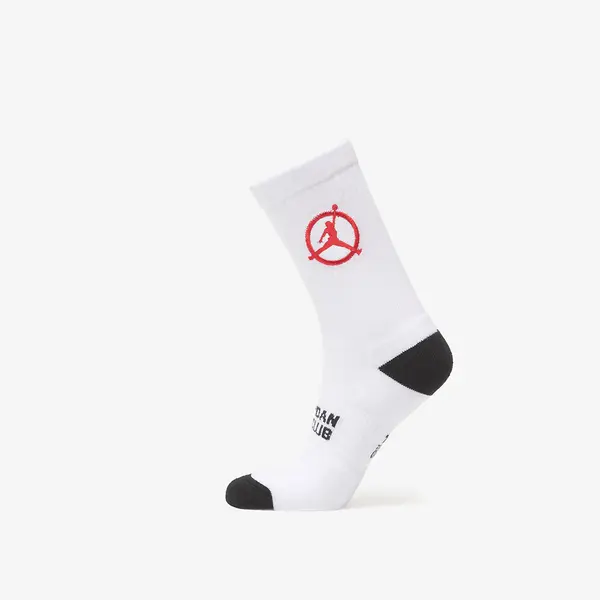 Jordan Nogavice Jordan Flight Club Cushioned Crew Socks White/ Black/ University Red S