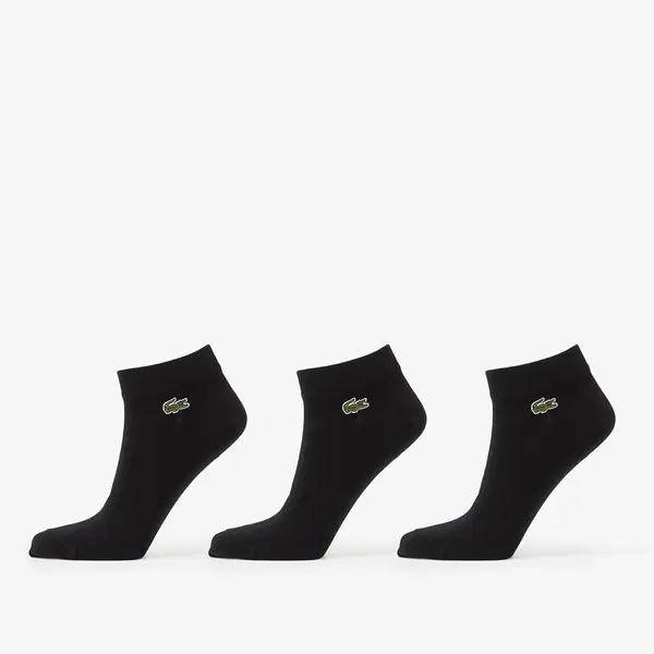 LACOSTE Nogavice LACOSTE Socks Black/ Black-Black 44-46