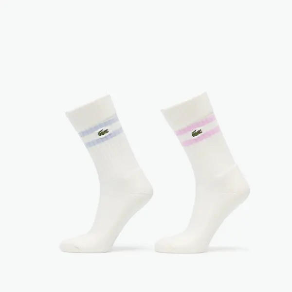 LACOSTE Nogavice LACOSTE Socks Flour/ Phoenix Blue-Albizia 43-46