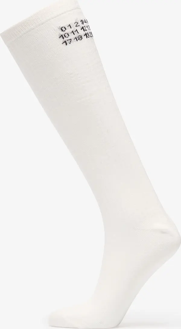 MM6 Nogavice MM6 Bootleg Sock Off White S