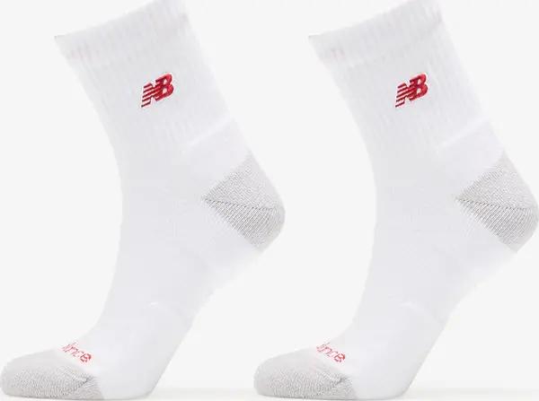 New Balance Nogavice New Balance Active Premium Crew Quarter 2-Pack White XL
