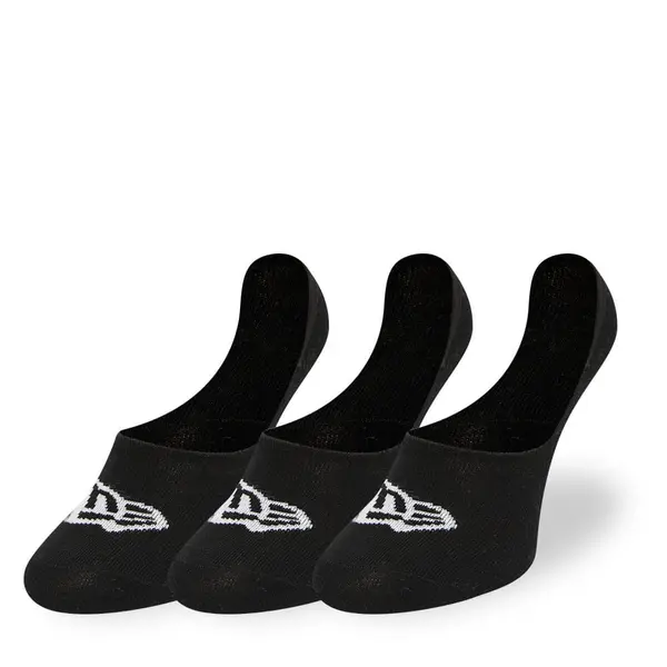 New Era Nogavice New Era Flag Invisible 3-Pack Black Universal