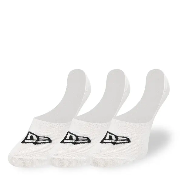New Era Nogavice New Era Flag Invisible 3-Pack White Universal