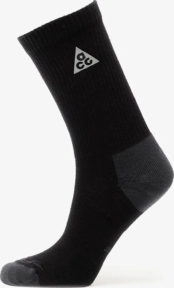 Nike Nogavice Nike ACG Everyday Elevated Crew Socks 1-Pack Black/ Dk Smoke Grey/ Reflective Silv M