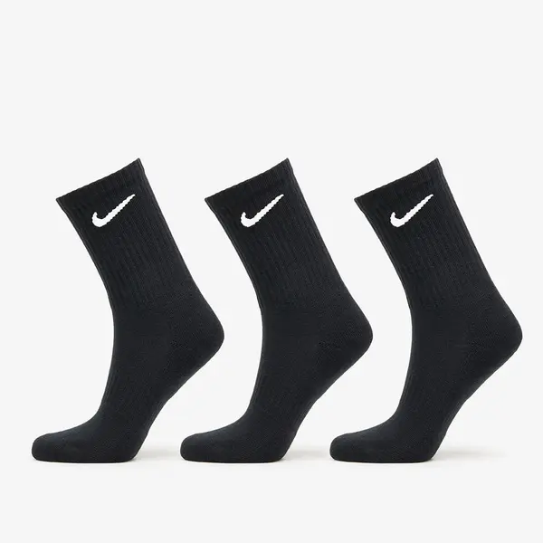 Nike Nogavice Nike Everyday Cush 3-Pack Crew Socks Black/ White XL