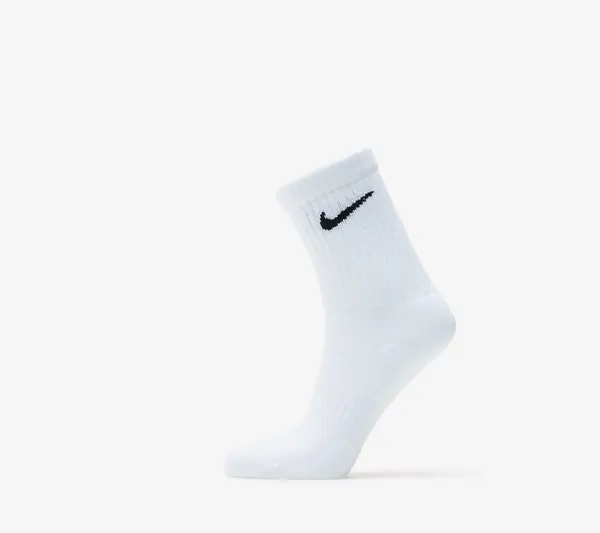 Nike Nogavice Nike Everyday Cush 3-Pack Crew Socks White/ Black S