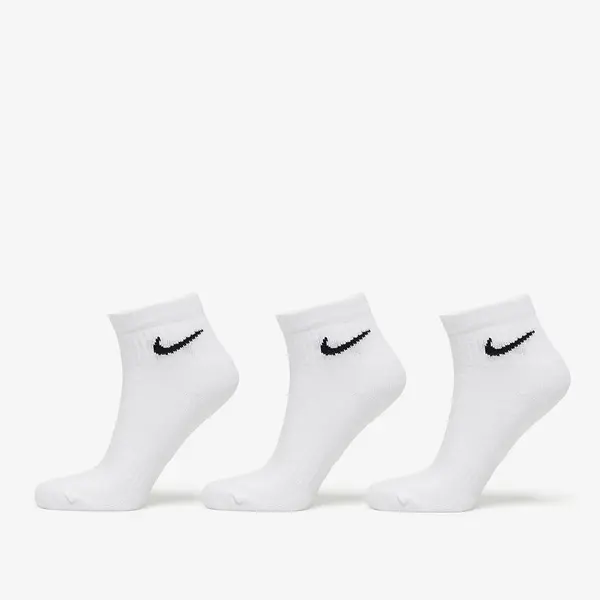 Nike Nogavice Nike Everyday Cush Ankle Socks 3-Pack White/ Black XL