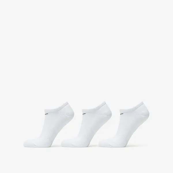 Nike Nogavice Nike Everyday Cushioned Training No-Show Socks 3-Pack White/ Black XL