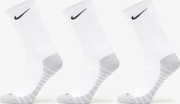 Nike Nogavice Nike Everyday Max Cushioned Training Crew Socks 3-Pack White/ Wolf Grey/ Black S