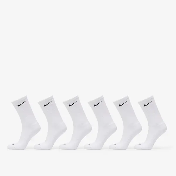Nike Nogavice Nike Everyday Plus Cushioned Training Crew Socks 6-Pack White/ Black S