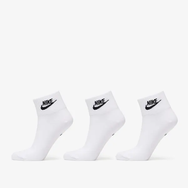 Nike Nogavice Nike Sportswear Everyday Essential Ankle Socks 3-Pack White/ Black M