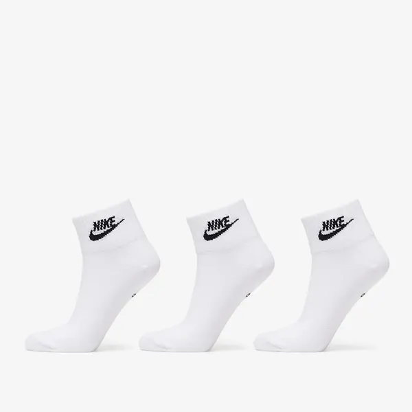 Nike Nogavice Nike Sportswear Everyday Essential Ankle Socks 3-Pack White/ Black XL