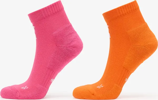 On Nogavice On Core Run Sock Mid 2-Pack Flame/ Pink M