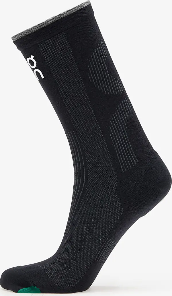 On Nogavice On Elite Run Sock High Black/ Magnet XL